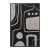 Abstract schilderij zwart wit - Kare Design Artistic Blacky