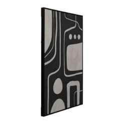 Abstract schilderij zwart wit - Kare Design Artistic Blacky