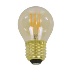 Amberkleurige LED filament bol - Santa Rustiek G45