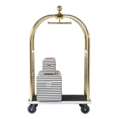 Bagage trolley goud - Kare Design VIP Baggage Vegas