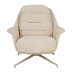 Beige fauteuil draaibaar - Zuiver Philly