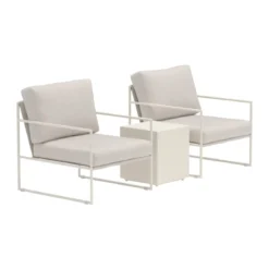 Beige loungeset met bijzettafel - Lavis Lissabon