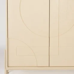 Beige opbergkast hout met patroon - Zuiver Faces