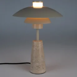 Beige tafellamp retro design - Zuiver Cole