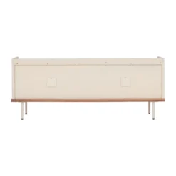 Beige TV meubel met ribbels - Bodio Kaze