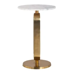 Bijzettafel goud met wit marmer - Richmond Interiors Celine