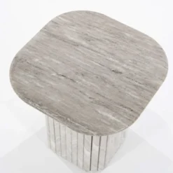 Bijzettafel marmer latjes - By-Boo Dorique