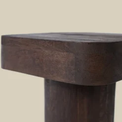 Bijzettafel van donker hout - Bodio Danny