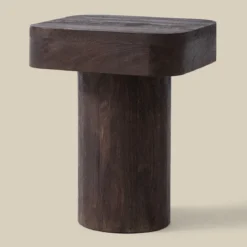 Bijzettafel van donker hout - Bodio Danny