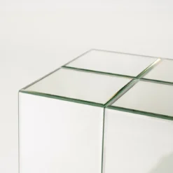 Bijzettafel zilveren tegel - By-Boo Flectron
