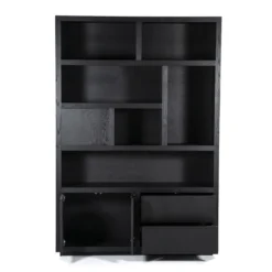 Boekenkast zwart eiken 150 cm - Eleonora Helsinki