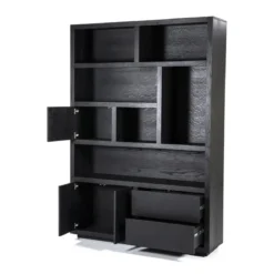 Boekenkast zwart eiken 150 cm - Eleonora Helsinki