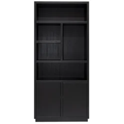Boekenkast zwart eiken - Richmond Interiors Oakura