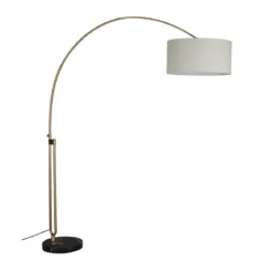 Booglamp goud met marmer - Dutchbone Archie