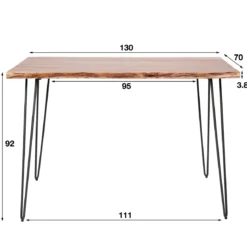 Boomstam bartafel acaciahout - Giani Edge