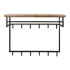 Bronze kapstok met acaciahout hoog - Santa Edge Curve