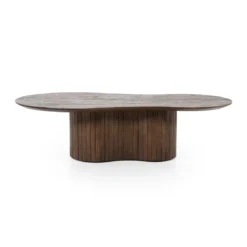 Bruine salontafel organische vorm - Eleonora Jordy