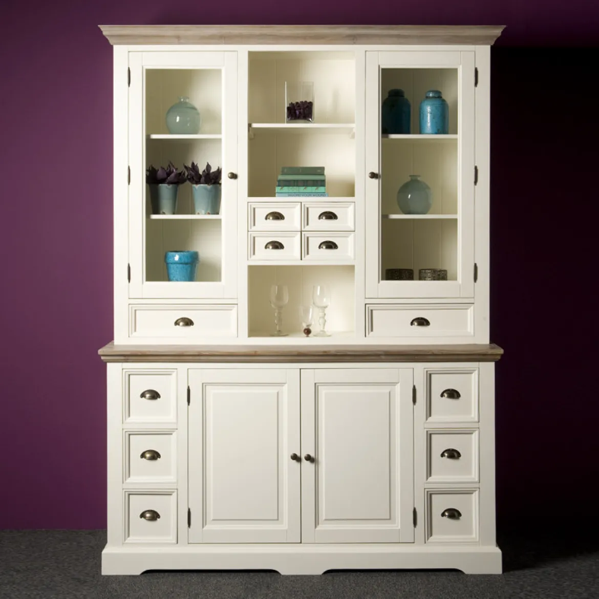 Buffetkast Romantisch wit M - Tower Living Fleur