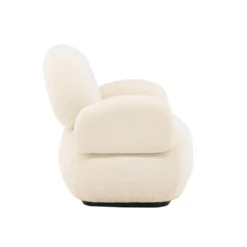 Chenille fauteuil met rondingen - Lavis Sevilla