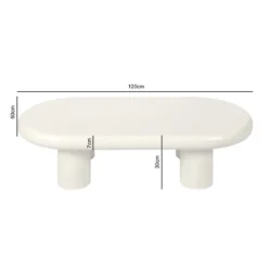Cloud salontafel creme wit - Bodio Cloud
