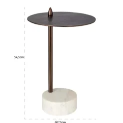Design bijzettafel brons aluminium - Richmond Interiors Barron
