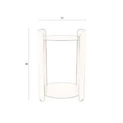 Design bijzettafel metaal - Dutchbone Navagio