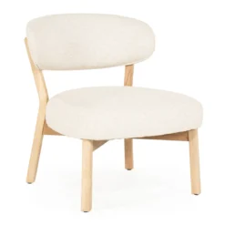 Design fauteuil eiken en stof - Eleonora Mikky