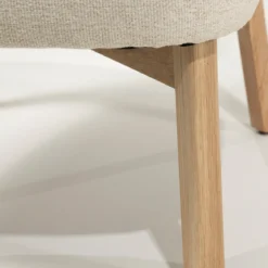 Design fauteuil eiken en stof - Eleonora Mikky
