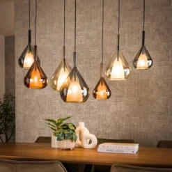 Design hanglamp gekleurd glas - Santa Wings Mix Glass