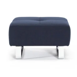 Design poef met chroom - Innovation Living Cassius/Supremax D.E.L.
