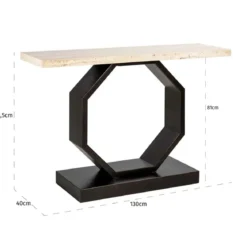 Design sidetable travertin - Richmond Interiors Avalon