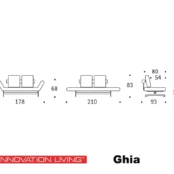 Design slaapbank - Innovation Living Ghia Chrome