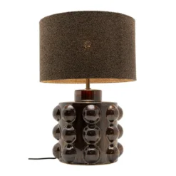 Design tafellamp bruin boucle - Kare Design Calamaro