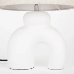 Design tafellamp organisch wit - Zuiver Bibi