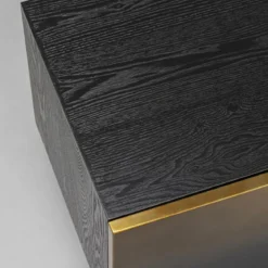 Design tv-meubel zwart met goud - Kare Design Prezioso