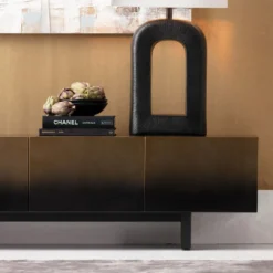Design tv-meubel zwart met goud - Kare Design Prezioso
