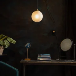 Design wandlamp matglas - Dutchbone Bulan
