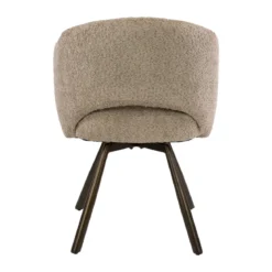 Draaibare eetkamerstoel boucle - Giani Salon Cross