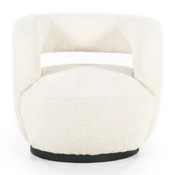 Draaibare fauteuil boucle - Eleonora Sharon