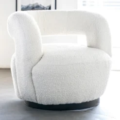 Draaibare fauteuil boucle - Eleonora Sharon