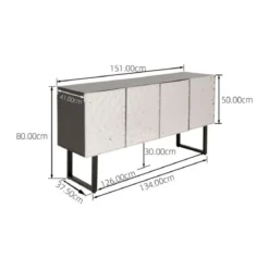 Dressoir chroomdesign - Kare Design Carino