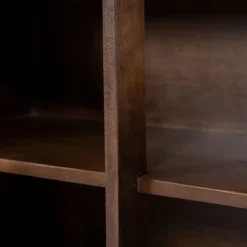 Dressoir donker hout met travertin blad - Eleonora Lio