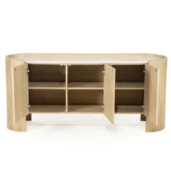 Dressoir eiken met wit marmer - Eleonora Don