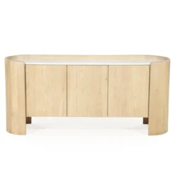 Dressoir eiken met wit marmer - Eleonora Don