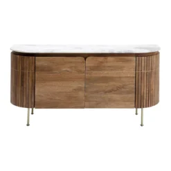 Dressoir mangohout en marmer - Kare Design Grace