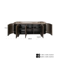 Dressoir met keramiek - Richmond Interiors Langford