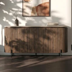 Dressoir walnoot met marmer - Bodio Hinoki