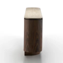 Dressoir walnoot met travertin - Bodio Sora