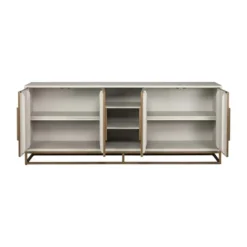 Dressoir wit hout met messing - Richmond Interiors Whitebone