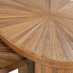 Driehoekige salontafels van teak - By-Boo Tala